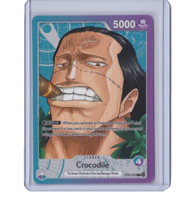 One Piece Trading Card, Crocodile ,OP01-EB04-062, Leader - Image 1