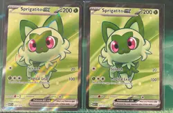 Pokemon TCG Sprigatito EX Full Art Card 251/217 Ascended Heroes Ultra Rare NM - Image 1