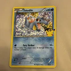 Pokemon Card Totodile 18/25 McDonalds 25th Anniversary HOLO NM/MT - Image 1