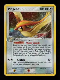Pidgeot 10/112 Holo Rare FireRed & LeafGreen Pokemon Card - Image 1