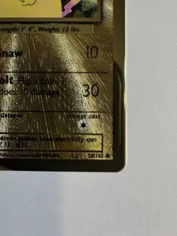 Pokemon 2021 Celebrations Pikachu Gold Metal Promo Card #58/102 - Image 3
