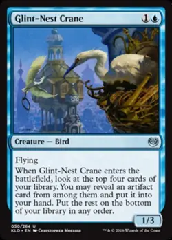 MTG magic cards 1x Glint-Nest Crane - Foil Kaladesh NM-Mint, English - Image 1