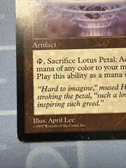 Lotus Petal - Tempest - Magic The Gathering - Vintage 1997 - Image 5