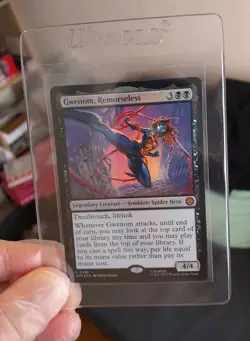 Gwenom Remorseless mtg Foil Promo 056 Magic The Gathering Spider-Man - Image 1