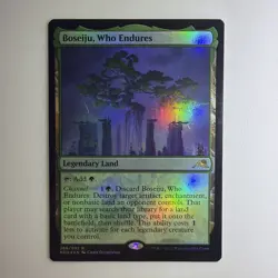 Magic The Gathering Boseiju Who Endures Foil Rare 266 Kamigawa Neon Dynasty - Image 1