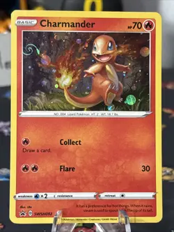2021 Pokemon TCG Charmander SWSH092 Holo Promo Battle Styles Beautiful Swirl Wow - Image 2