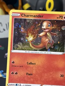 2021 Pokemon TCG Charmander SWSH092 Holo Promo Battle Styles Beautiful Swirl Wow - Image 5