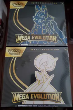 Pokemon TCG Mega Evolution Gardevoir Lucario Elite Trainer Boxes Lot of 2 Sealed - Image 1
