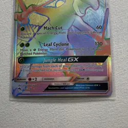Pokemon Sceptile GX Secret Rare Full Art Holo SM-Lost Thunder 216/214 230 LP/MP - Image 4