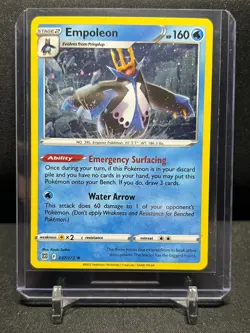 Empoleon 037/172 Cosmos Holo Promo Pokemon 2022 Brilliant Stars - NM - Image 1