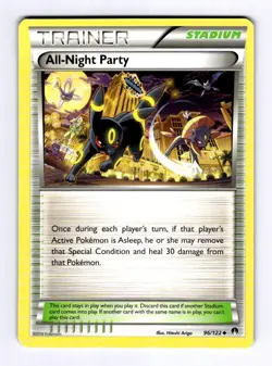 All-Night Party XY - BREAKpoint #96 (2016) Uncommon NM Pokemon - Image 1