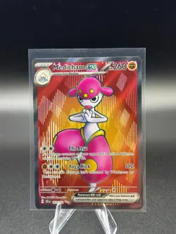 Pokemon TCG Medicham ex 161/142 Sv07: Stellar Crown Holo - Image 1