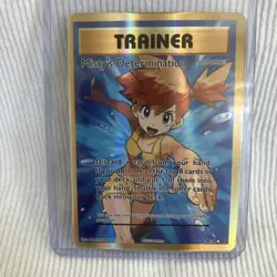 Pokemon TCG Evolutions Ultra Holo Full Art Trainer Misty's Determination 108/108 - Image 1