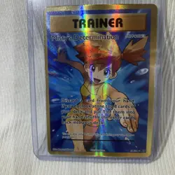Pokemon TCG Evolutions Ultra Holo Full Art Trainer Misty's Determination 108/108 - Image 2