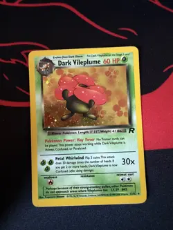 Pokemon TCG - Dark Vileplume Unlimited Holo Rare - Team Rocket 13/82 - NM - Image 1