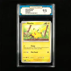 TQG 9.5 MINT+ 2023 Pokemon ENG Pikachu 025/165 C - Image 1