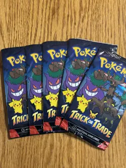Pokemon 2024 Trick Or Trade BOOster New Sealed (5 Packs) - Image 1