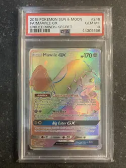 2019 Pokemon Sun & Moon Unified Minds FA/Mawile GX PSA 10 246 - Image 1