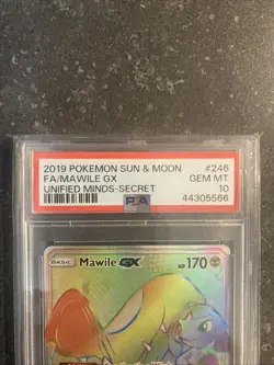 2019 Pokemon Sun & Moon Unified Minds FA/Mawile GX PSA 10 246 - Image 2