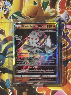 POKEMON BLACEPHALON GX ULTRA RARE HOLO 52/214 SM LOST THUNDER TCG - Image 1