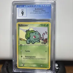 Pokemon Bulbasaur 45/100 Ex Crystal Guardians CGC 9 2006 - Image 1