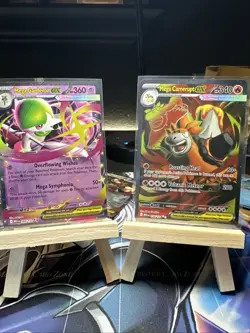 Pokemon Mega Gardevoir Ex 60/132 - Mega Evolutions + 156/132 SIR MEGA CAMERUPT - Image 1