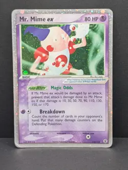 Mr. Mime ex 110/112 Firered & Leafgreen Holo Ultra Rare Pokemon TCG Nintendo MP - Image 1