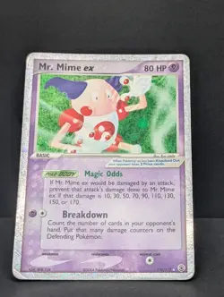 Mr. Mime ex 110/112 Firered & Leafgreen Holo Ultra Rare Pokemon TCG Nintendo MP - Image 3