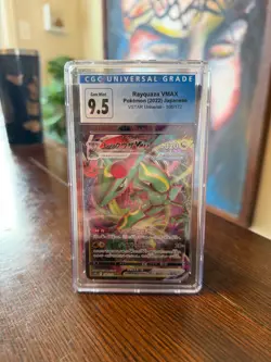 Pokemon TCG Rayquaza VMAX Holo Ultra Rare Japanese CGC 9.5 - Image 1