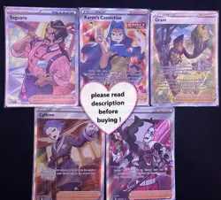 Pokemon Trainer Full Art Bundle | set of 5 NM/Mint - Karen's conviction 193/198 - Image 1