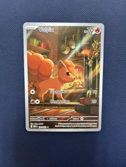 Pokemon TCG Vulpix 138/132 – Illustration Rare – Mega Evolutions – NM - Image 1