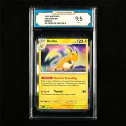 TQG 9.5 MINT+ 2023 Pokemon ENG Raichu 026/165 R - Image 1