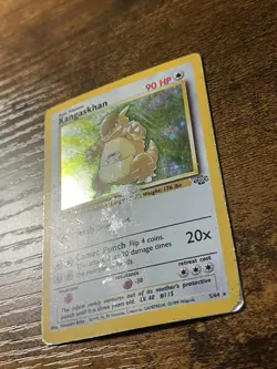 Pokemon TCG Kangaskhan Jungle 5/64 Holo Unlimited Holo Rare 1999 - Image 2