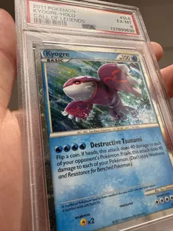 Pokemon Kyogre Call Of Legends Shiny Secret Rare Psa 6 FAT SWIRL Low Pop CLEAN - Image 5