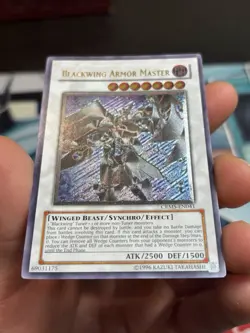 GREY STAMP Ultimate Rate Blackwing Armor Master NEAR MINT/VLP Enhanced #2 - Image 4