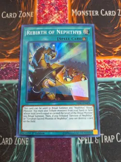 Yu-Gi-Oh! Rebirth of Nephthys HISU-EN009 Super Rare 1st Edition Near Mint a1/ - Image 1