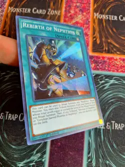 Yu-Gi-Oh! Rebirth of Nephthys HISU-EN009 Super Rare 1st Edition Near Mint a1/ - Image 2