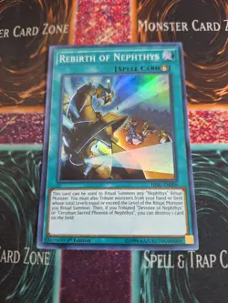 Yu-Gi-Oh! Rebirth of Nephthys HISU-EN009 Super Rare 1st Edition Near Mint b2/ - Image 1