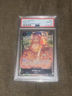 One Piece Rebecca OP05-091 Awakening Era Super Rare Foil Alt Art PSA 10 - Image 1