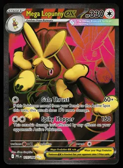 Mega Lopunny ex 115/094 Ultra Rare Phantasmal Flames Pokemon Card - Image 1