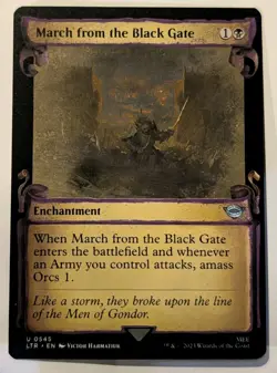 March from the Black Gate (Showcase Scrolls) Lord of the Rings - MTG - Image 1