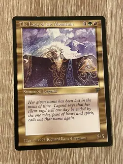 MTG - The Lady of the Mountain - Legends - NM English Magic 1994 - Image 1
