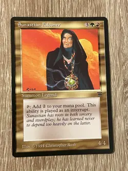 MTG - Sunastian Falconer - Legends - NM English Magic 1994 - Image 1