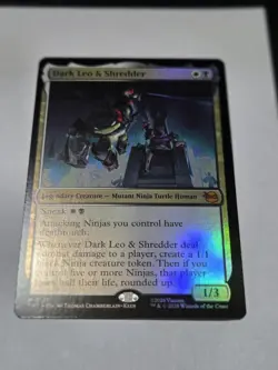 Dark Leo & Shredder * FOIL * - MTG TMT Teenage Mutant Ninja Turtles - NM/MINT - Image 2