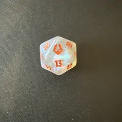 1x Oversized Spindown D20 Die - MTG Avatar: The Last Airbender Dice Life Counter - Image 1