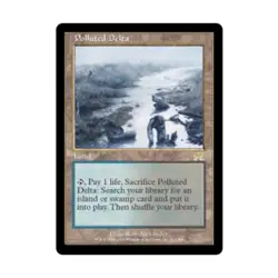 WotC MtG Onslaught Polluted Delta (R) NM - Image 1
