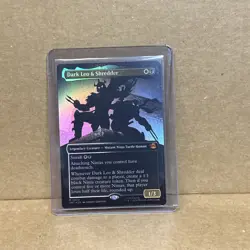 Dark Leo & Shredder (Borderless) Teenage Mutant Ninja Turtles Foil - Image 1