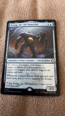 Krang, the All-Powerful - Surge Foil Teenage Mutant Ninja Turtles MTG NM #13 - Image 1