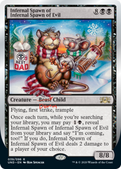 1x Infernal Spawn of Infernal Spawn of Evil - Foil - The List - The List - Near - Image 1