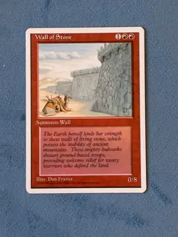 Wall of Stone, Revised Edition, Magic the Gathering MTG - Image 1